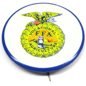 FFA Vocational Agriculture Pinback Button American Farmers Rare Collectable